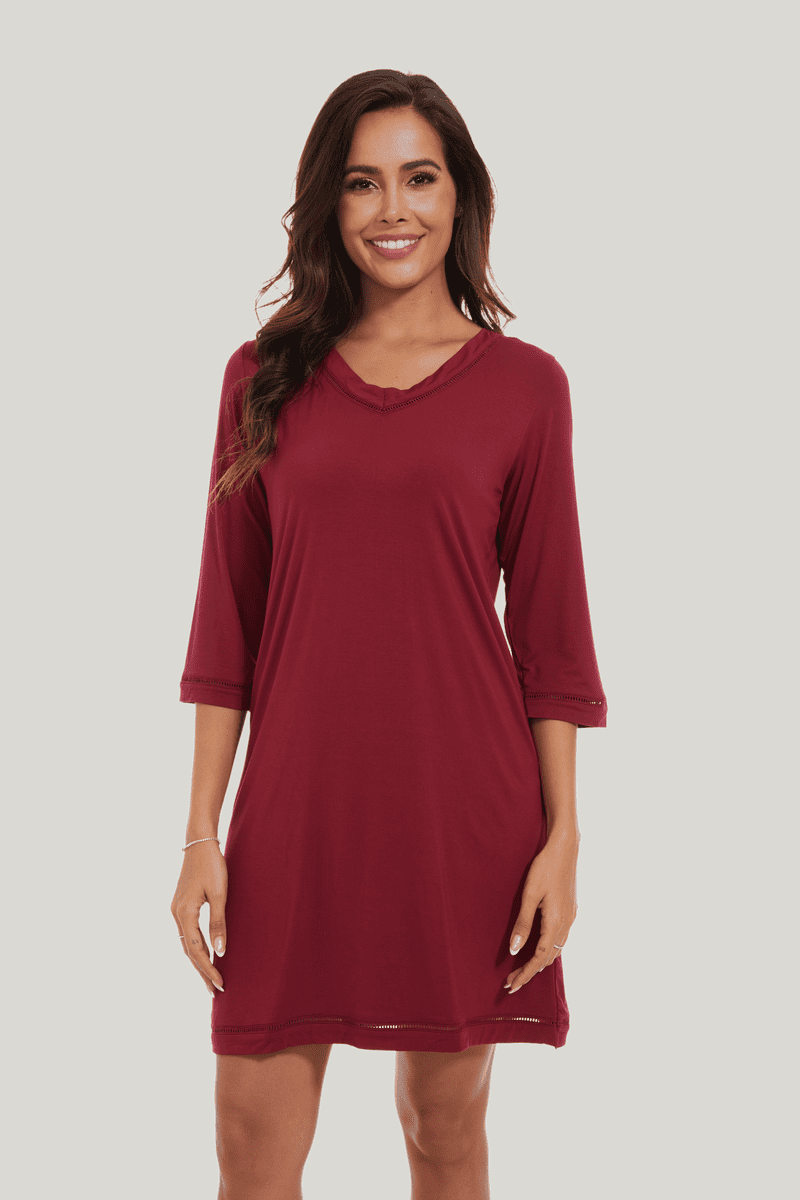 Customized Women'S Bamboo Spandex Nightdress Factories