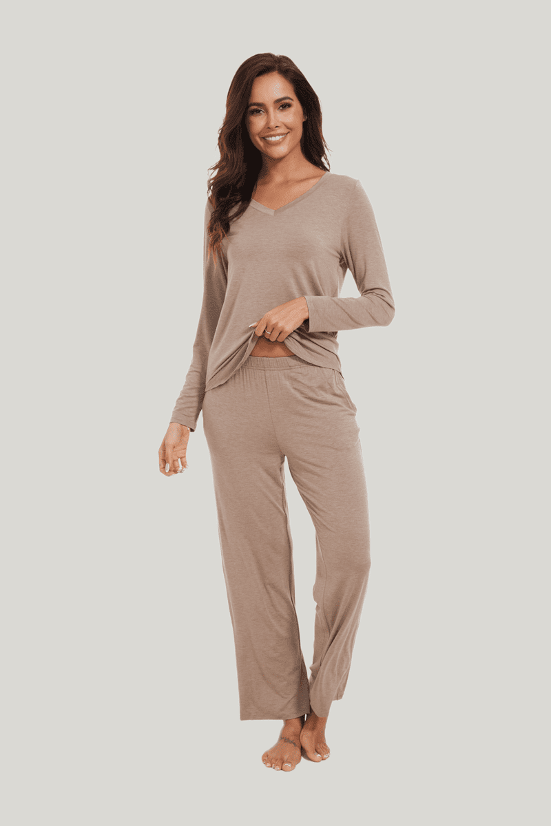 Customized Women'S Long-Sleeved Long Bottoms Pjs Factories