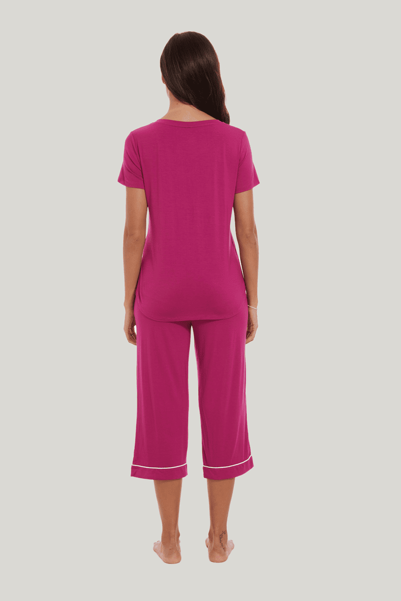 Customized Women'S Short-Sleeved Capri Pants Pjs Factories-2311820301