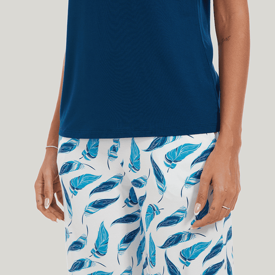 Customized Bamboo Spandex Women'S Printed Pajama Bottoms Factories-2211820012