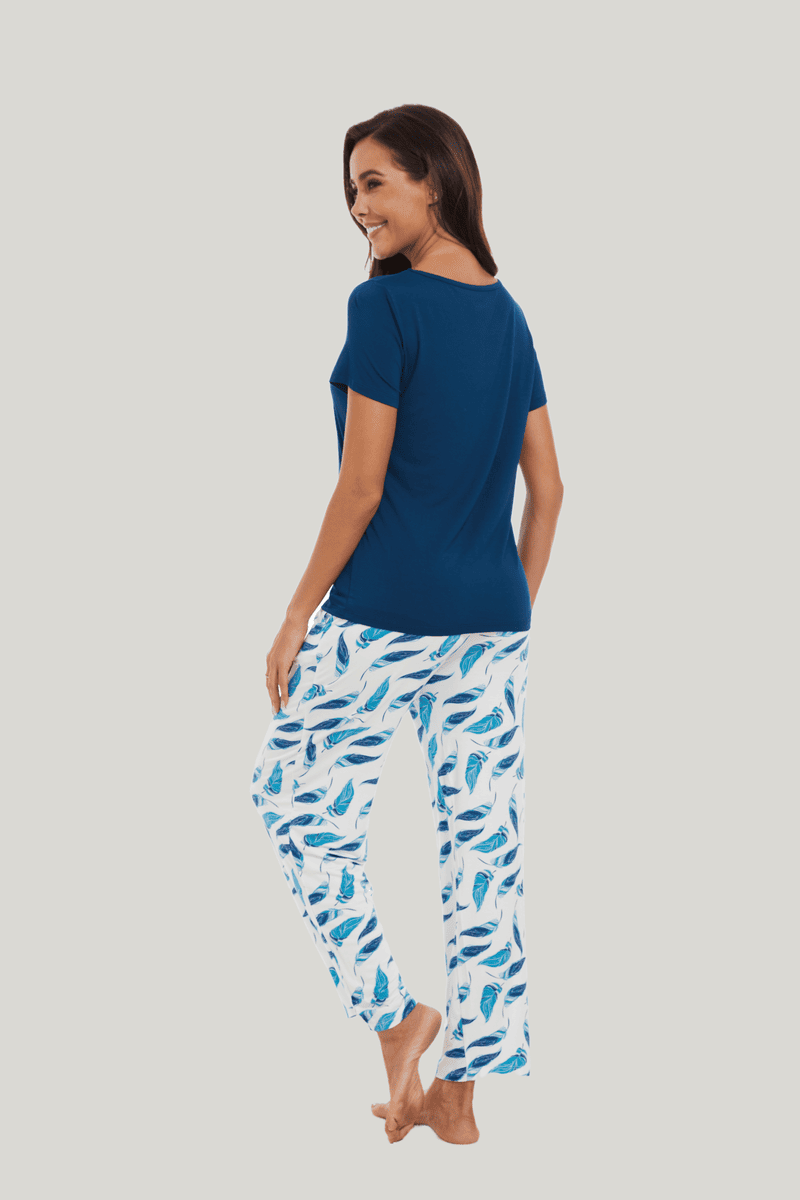 Customized Bamboo Spandex Women'S Printed Pajama Bottoms Factories-2211820012