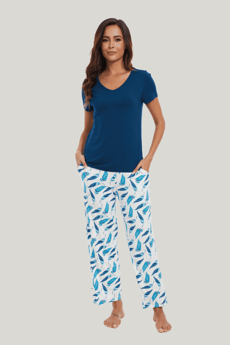 Customized Bamboo Spandex Women'S Printed Pajama Bottoms Factories