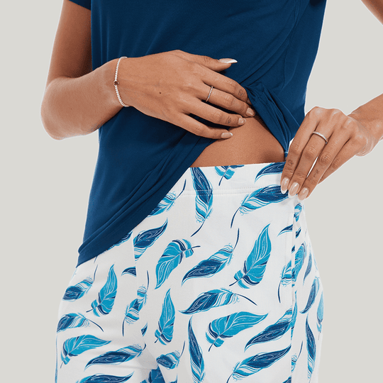 Customized Bamboo Spandex Women'S Printed Pajama Bottoms Factories-2211820012