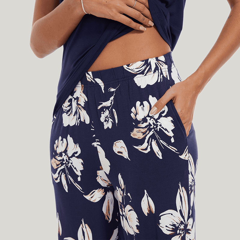 Customized Bamboo Spandex Women'S Printed Pajama Pants Factories-2211820012