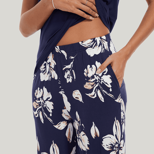 Customized Bamboo Spandex Women'S Printed Pajama Pants Factories-2211820012
