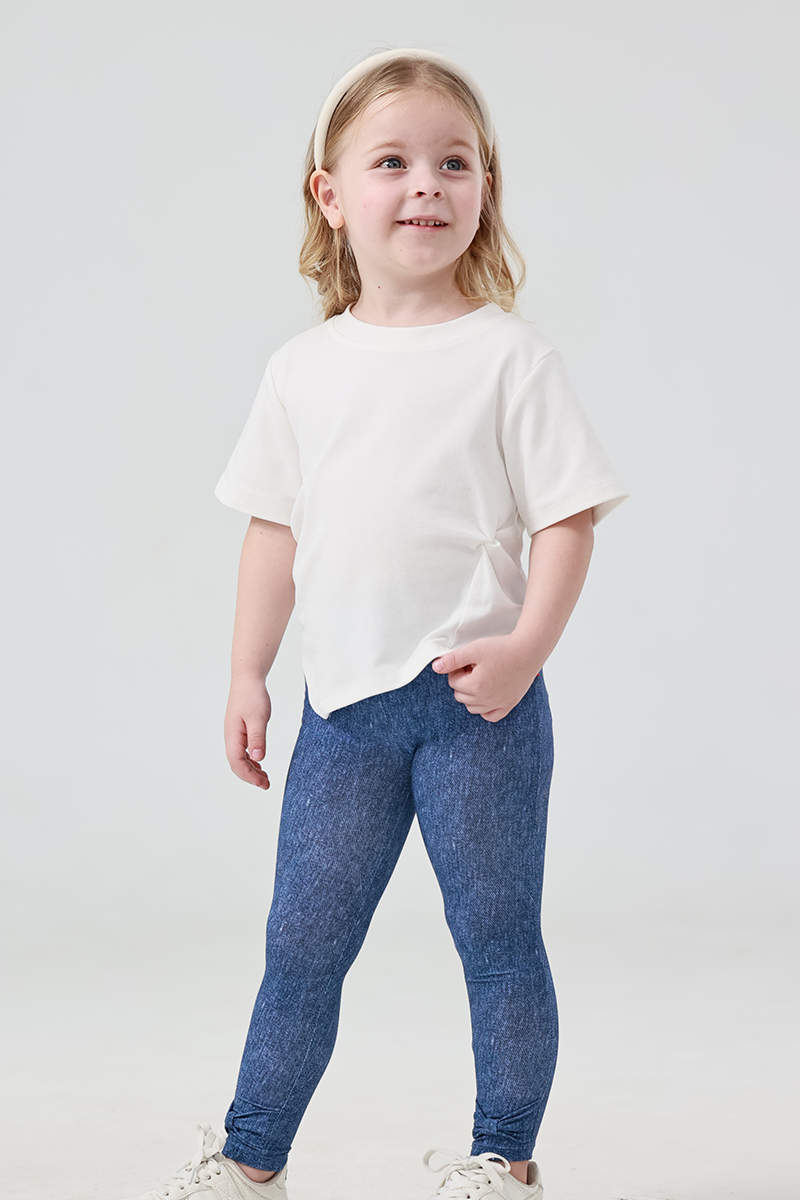 Customized Kids Fitted short-Sleeved Long Pants Pajama Sets-2416520292