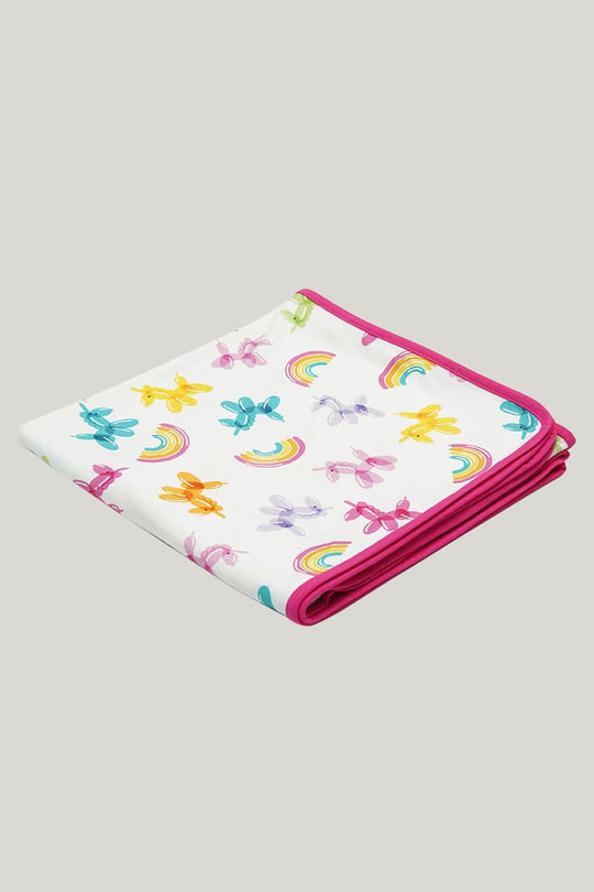 Soft Breathable Newborn Bamboo Viscose Blanket Swaddle Rainbow Print-2315580169