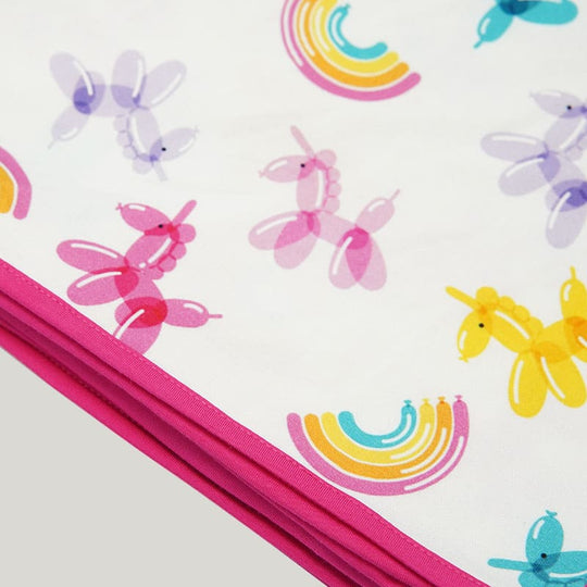 Soft Breathable Newborn Bamboo Viscose Blanket Swaddle Rainbow Print-2315580169