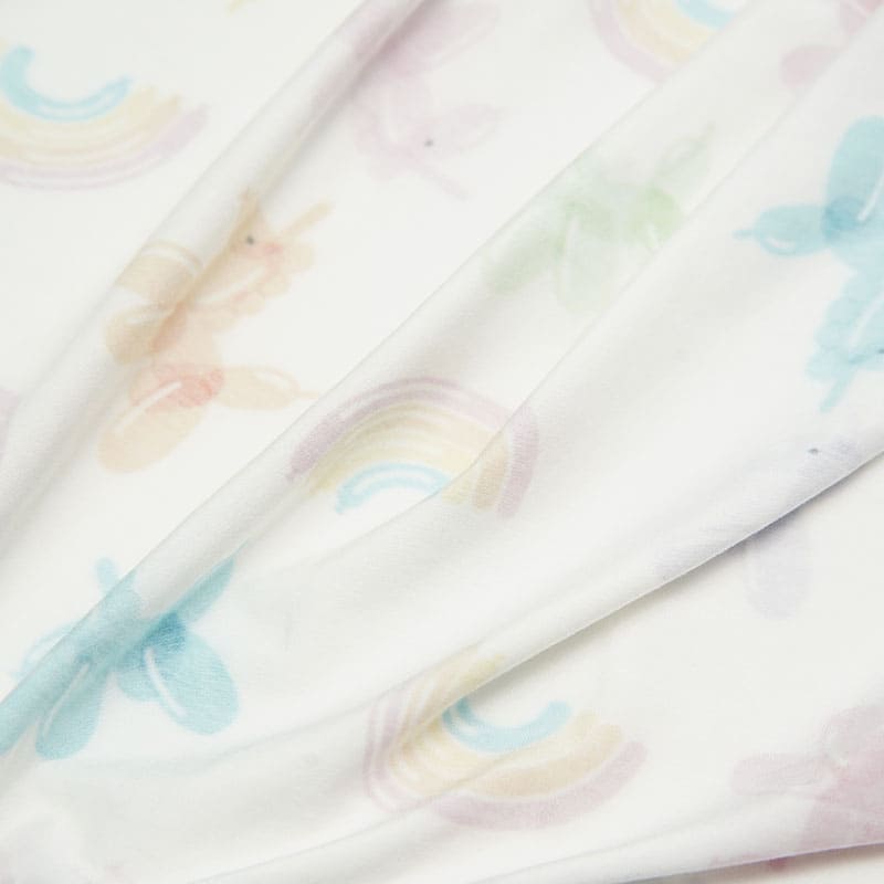 Soft Breathable Newborn Bamboo Viscose Blanket Swaddle Rainbow Print-2315580169
