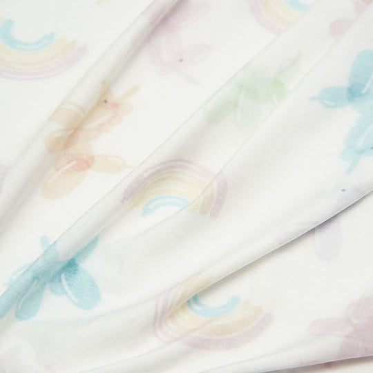 Soft Breathable Newborn Bamboo Viscose Blanket Swaddle Rainbow Print-2315580169