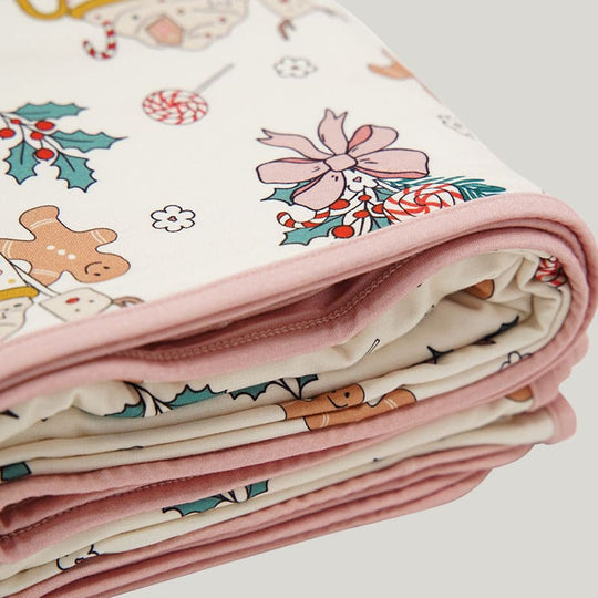 Double-Layer Skin-Friendly Baby Blanket Swaddle Ice Cream Print-2313810257
