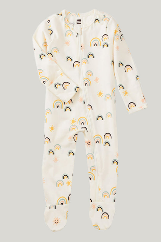 Footed Baby Knit Long-sleeve Long Pants Bamboo Baby Sleepsuits-2311820093