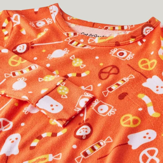 Children'S Halloween Pajamas 2-Piece Set, Bamboo Fiber Halloween Pajamas Set Customization And Wholesale Manufacturer