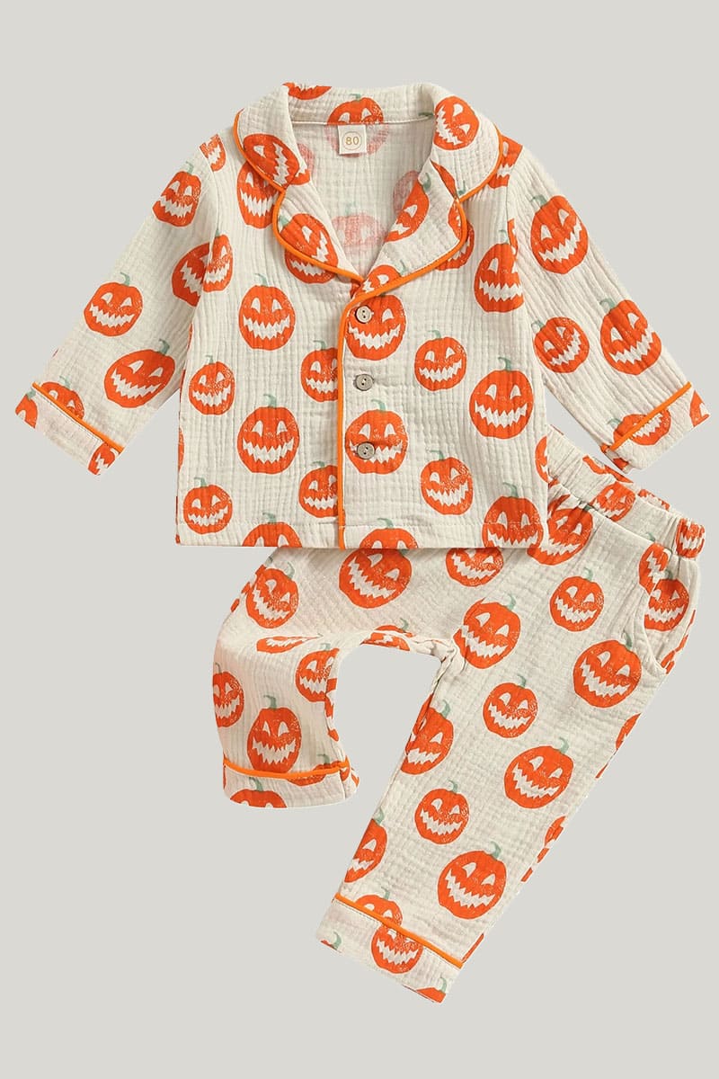 Children's Halloween pajamas 2-piece set,