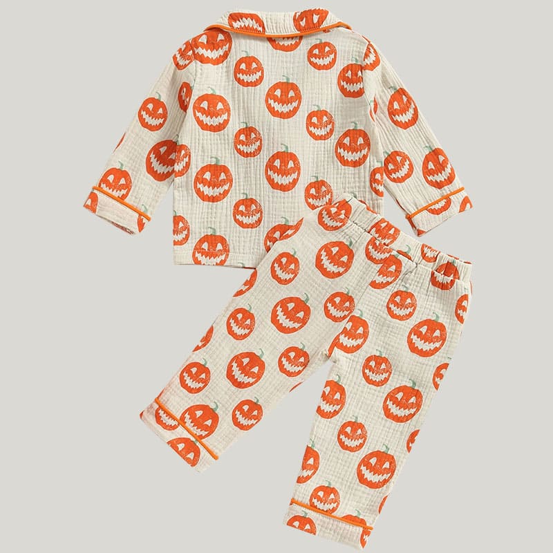 Children'S Halloween Pajamas 2-Piece Set, Bamboo Fiber Halloween Pajamas Set Customization And Wholesale Manufacturer