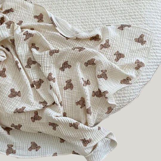 Allergy-free And Itch-free Infant Cotton Swaddle Comfy Cotton Gauze Blanket
