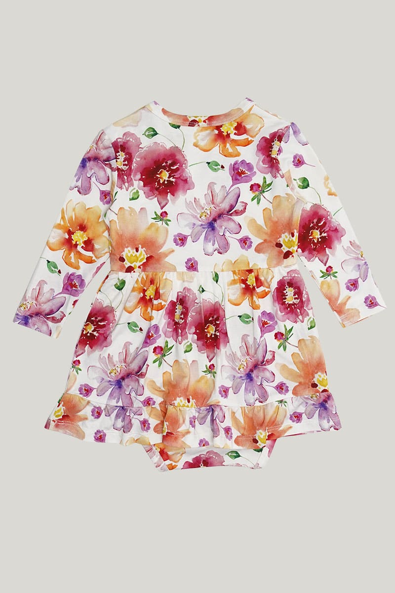 Skin-Friendly And Soft Bamboo Viscose Baby Long-Sleeved Onesie With Skirt Highly Elastic Newborn Romper-2316520001