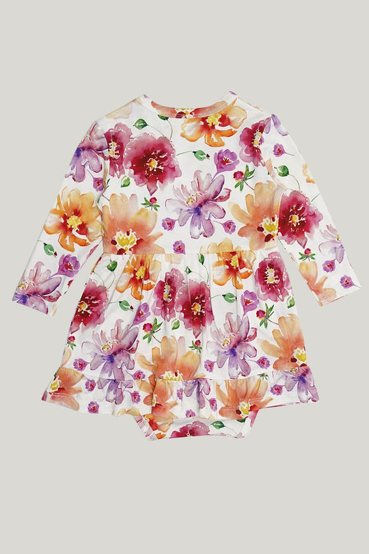 Skin-Friendly And Soft Bamboo Viscose Baby Long-Sleeved Onesie With Skirt Highly Elastic Newborn Romper-2316520001