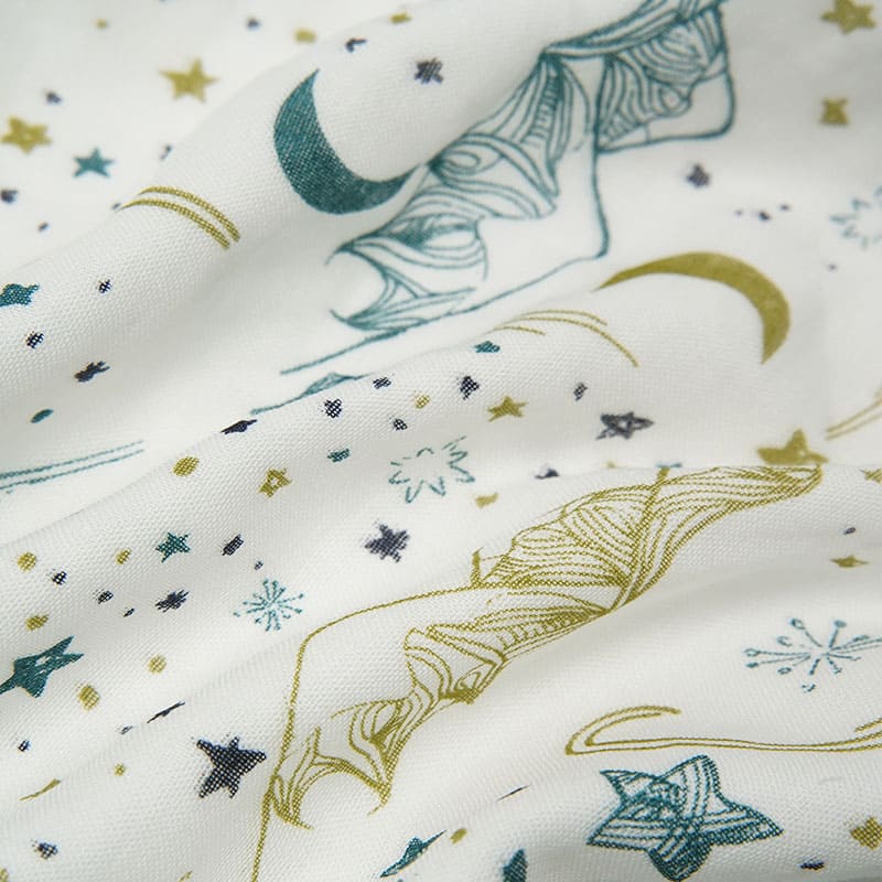 Skin-Friendly Pure Cotton Newborn Blanket Swaddle, Natural Bamboo Viscose Muslin Baby Wrap-2311290432