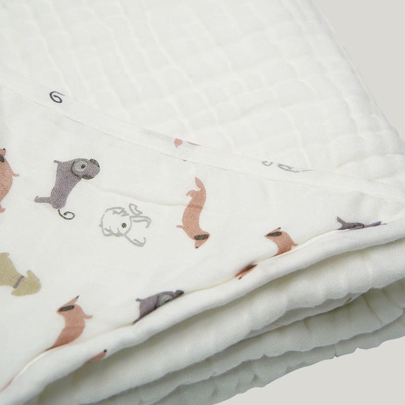 Skin-Friendly Pure Cotton Newborn Blanket Swaddle, Pure Cotton Yarn Baby Wrap-2311290433