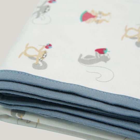 Skin-Friendly Pure Cotton Newborn Blanket Swaddle, Natural Bamboo Viscose Muslin Baby Wrap-2311290430