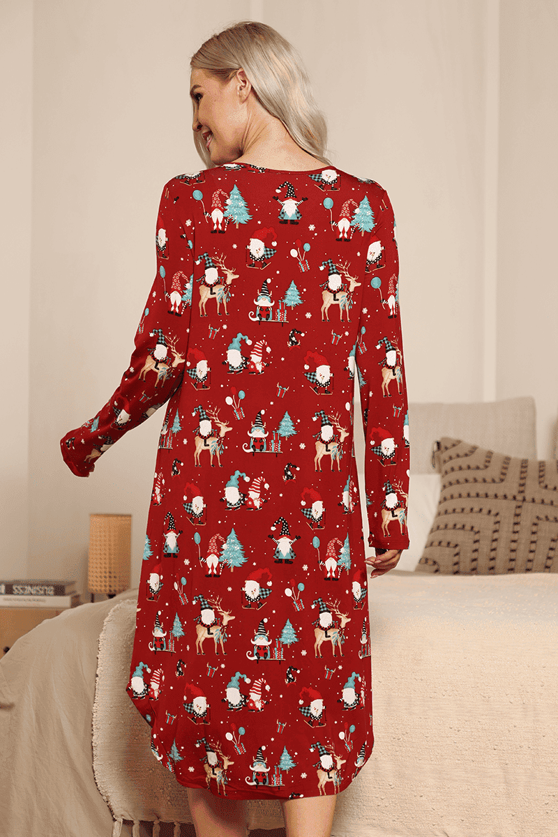 Ladies' Bamboo Christmas Nightgown-170202783