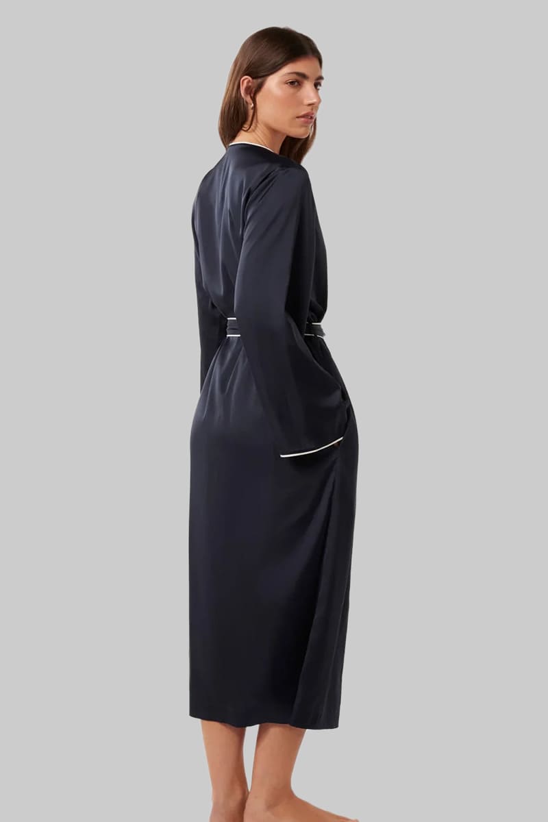 Women'S Piped Robe, Luxurious Women'S Dressing Gown Factory