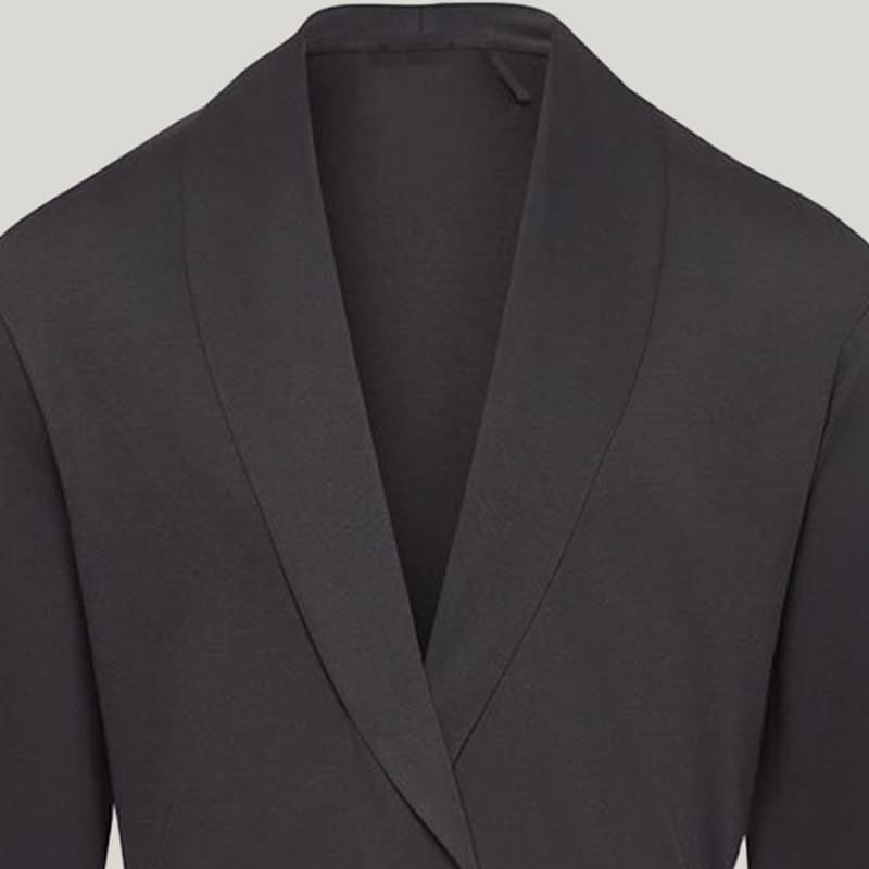 Men'S Robe Bamboo Long Sleeve With Pockets And Shawl Collar