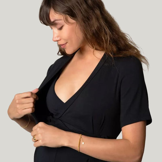 Soft And Comfortable Breathable Maternity Bodysuit Convenient For Breastfeeding