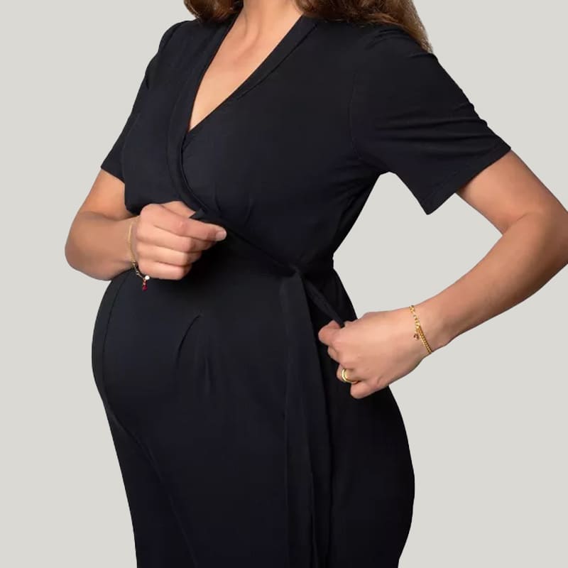 Soft And Comfortable Breathable Maternity Bodysuit Convenient For Breastfeeding