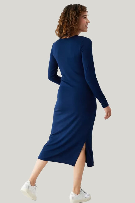 Soft And Comfortable Breathable Maternity Long-Sleeved Dress Postpartum Gowns