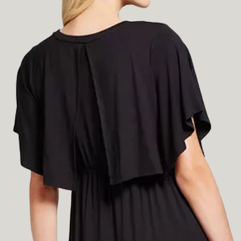 Convenient Breastfeeding Maternity Clothes With Shawl Design Maternity Dress