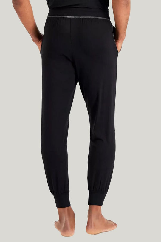Men'S Patchwork Lace Up Bamboo Fiber Pants