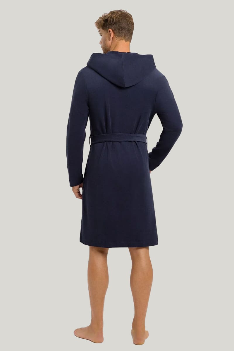 Bamboo Fiber Hooded Men'S Robes