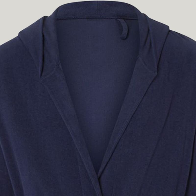 Bamboo Fiber Hooded Men'S Robes