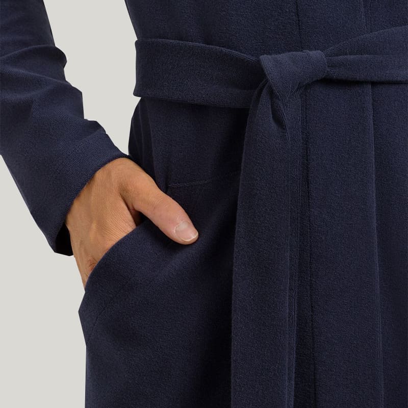 Bamboo Fiber Hooded Men'S Robes