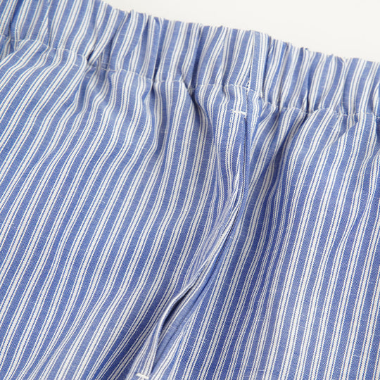 Men’S Woven Tencel-Linen Blend Striped Pajama Set Factory-2517190024