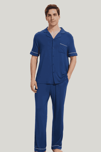 Men'S Bamboo piped Pj Sets