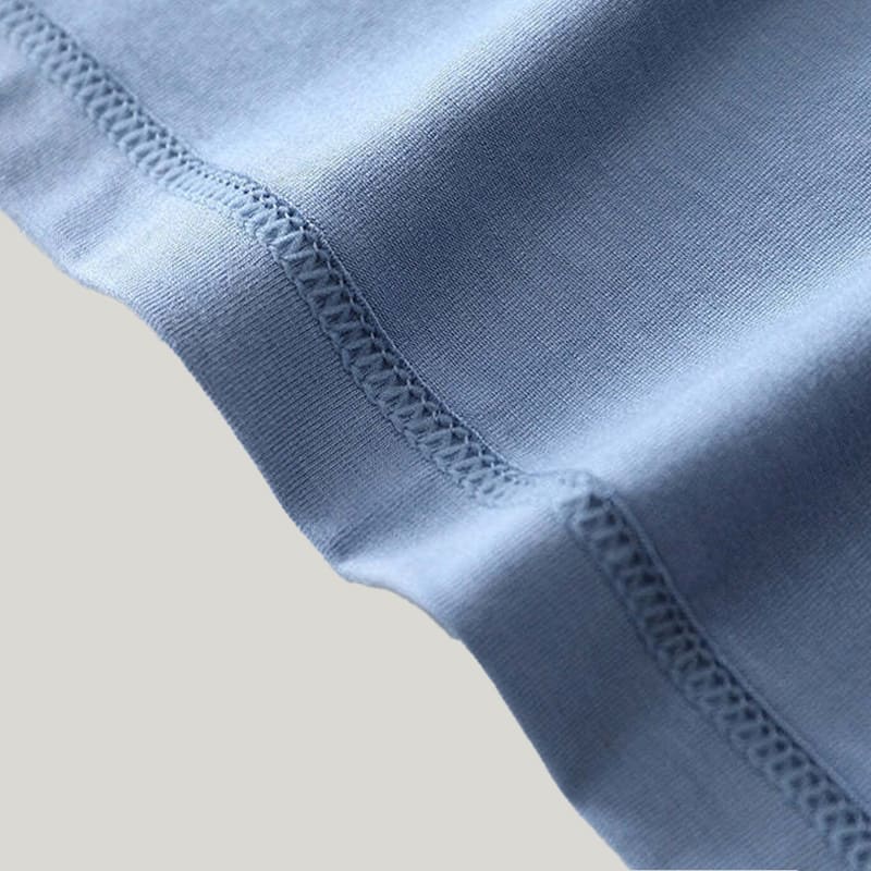 V-Neck Long-Sleeved Men's Bamboo PJ Shirt With Pockets, Bamboo Fiber Pajamas Tops