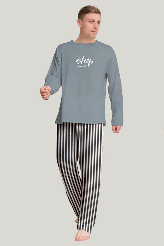 Classic Men'S Long-Sleeved Men's Bamboo PJ Shirt, Fine Workmanship Men'S Pajamas With Pockets