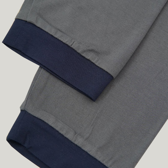 Men's Long Sleeved Long Bottom Pajama Set-2315500138
