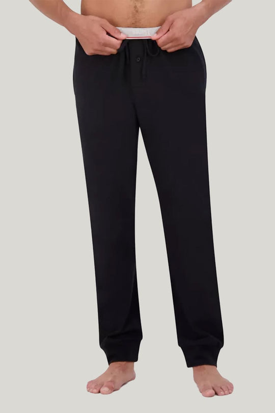 Men'S Long-Sleeved Trousers Pajama Set, Comfortable And Breathable Men'S Bamboo Fiber Sleepwear Set