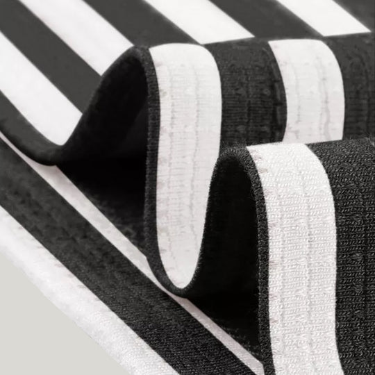 Round-Neck Striped Short-Sleeved Shorts Set, Classic Men'S Sleepwear Set