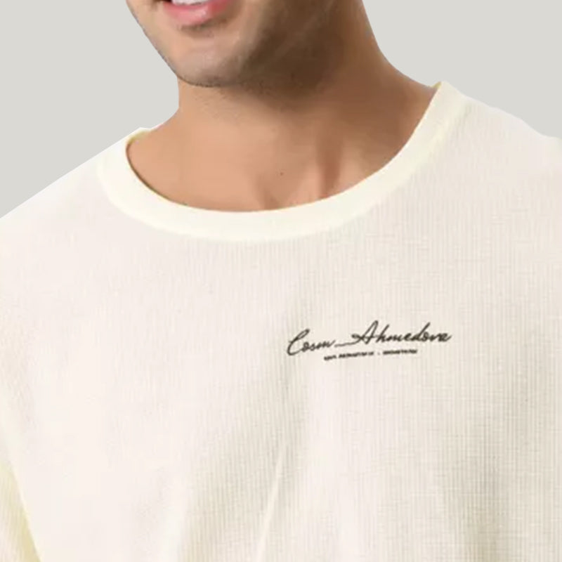 Men'S Short-Sleeved Shorts Pajamas Set, Classic Men'S Bamboo Fiber Sleepwear Set