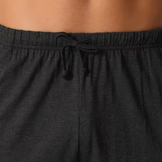 Round-Neck Striped Short-Sleeved Shorts Set, Classic Men'S Sleepwear Set