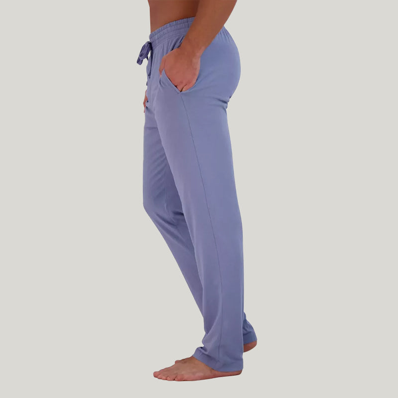 Soft And Comfortable Men'S Button Long Pajama Pants With Drawstring And Pocket Casual Pajama Pants