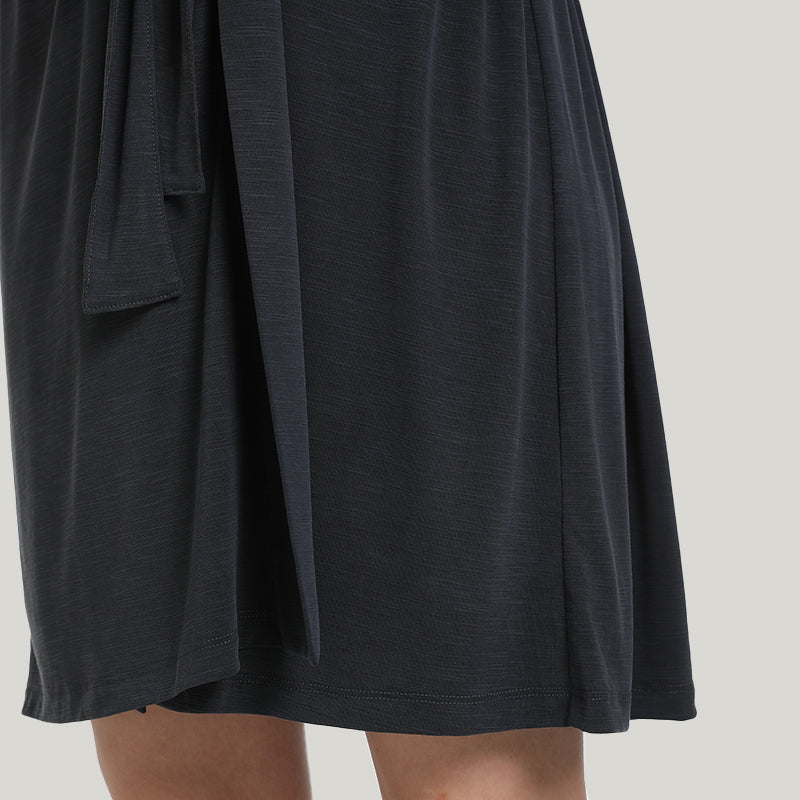 Tie Upscale Ladies Modal Long-sleeve Robe-2311290118