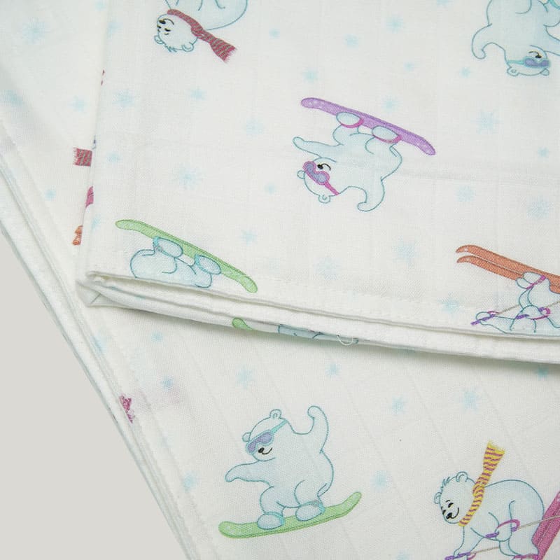 Newborn Woven Blanket Swaddle, Skin-Friendly Natural Bamboo Viscose Muslin Infant Wrap-2311820320-2