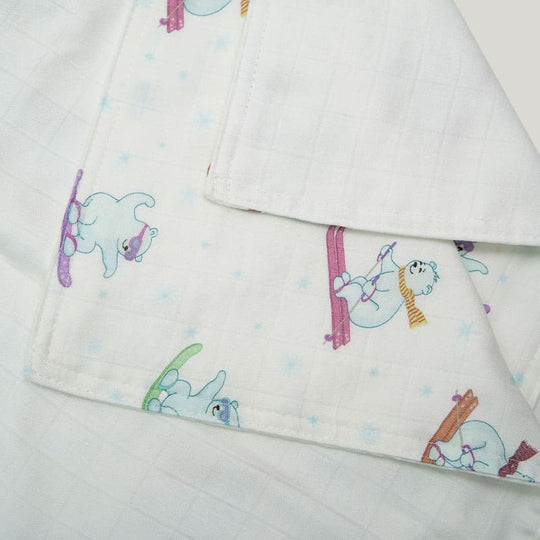 Newborn Woven Blanket Swaddle, Skin-Friendly Natural Bamboo Viscose Muslin Infant Wrap-2311820320-2