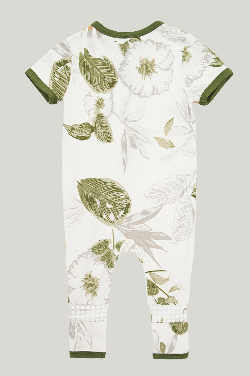 Navel Protection Baby Knit Short-sleeve Long Pants Sleepsuits-2313810100
